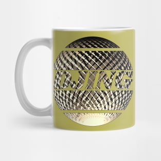 Djing disco ball gold Mug